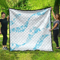 Aloha Hawaii Floral Tapa Quilt Patchwork Turquoise LT7 - Polynesian Pride