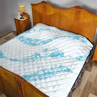 Aloha Hawaii Floral Tapa Quilt Patchwork Turquoise LT7 - Polynesian Pride
