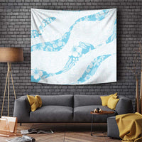 Aloha Hawaii Floral Tapa Tapestry Patchwork Turquoise LT7 Turquoise - Polynesian Pride