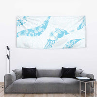 Aloha Hawaii Floral Tapa Tapestry Patchwork Turquoise LT7 - Polynesian Pride