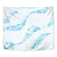 Aloha Hawaii Floral Tapa Tapestry Patchwork Turquoise LT7 - Polynesian Pride