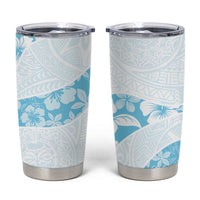 Aloha Hawaii Floral Tapa Tumbler Cup Patchwork Turquoise LT7 Turquoise - Polynesian Pride