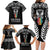 personalised-kia-kaha-te-reo-maori-family-matching-long-sleeve-bodycon-dress-and-hawaiian-shirt-hei-tiki-mix-koru-black