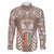 personalised-kia-kaha-te-reo-maori-family-matching-long-sleeve-bodycon-dress-and-hawaiian-shirt-hei-tiki-mix-koru-brown