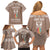 personalised-kia-kaha-te-reo-maori-family-matching-off-shoulder-short-dress-and-hawaiian-shirt-hei-tiki-mix-koru-brown