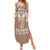 personalised-kia-kaha-te-reo-maori-family-matching-summer-maxi-dress-and-hawaiian-shirt-hei-tiki-mix-koru-brown