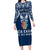 personalised-kia-kaha-te-reo-maori-family-matching-long-sleeve-bodycon-dress-and-hawaiian-shirt-hei-tiki-mix-koru-navy-blue