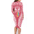 personalised-kia-kaha-te-reo-maori-family-matching-long-sleeve-bodycon-dress-and-hawaiian-shirt-hei-tiki-mix-koru-pink