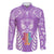 personalised-kia-kaha-te-reo-maori-family-matching-long-sleeve-bodycon-dress-and-hawaiian-shirt-hei-tiki-mix-koru-purple