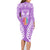 personalised-kia-kaha-te-reo-maori-family-matching-long-sleeve-bodycon-dress-and-hawaiian-shirt-hei-tiki-mix-koru-purple