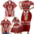 personalised-kia-kaha-te-reo-maori-family-matching-short-sleeve-bodycon-dress-and-hawaiian-shirt-hei-tiki-mix-koru-red