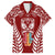 personalised-kia-kaha-te-reo-maori-family-matching-short-sleeve-bodycon-dress-and-hawaiian-shirt-hei-tiki-mix-koru-red