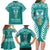 personalised-kia-kaha-te-reo-maori-family-matching-long-sleeve-bodycon-dress-and-hawaiian-shirt-hei-tiki-mix-koru-teal