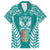 personalised-kia-kaha-te-reo-maori-family-matching-long-sleeve-bodycon-dress-and-hawaiian-shirt-hei-tiki-mix-koru-teal