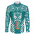 personalised-kia-kaha-te-reo-maori-family-matching-long-sleeve-bodycon-dress-and-hawaiian-shirt-hei-tiki-mix-koru-teal