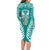 personalised-kia-kaha-te-reo-maori-family-matching-long-sleeve-bodycon-dress-and-hawaiian-shirt-hei-tiki-mix-koru-teal