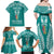 personalised-kia-kaha-te-reo-maori-family-matching-off-shoulder-long-sleeve-dress-and-hawaiian-shirt-hei-tiki-mix-koru-teal