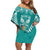 personalised-kia-kaha-te-reo-maori-family-matching-off-shoulder-short-dress-and-hawaiian-shirt-hei-tiki-mix-koru-teal