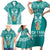 personalised-kia-kaha-te-reo-maori-family-matching-short-sleeve-bodycon-dress-and-hawaiian-shirt-hei-tiki-mix-koru-teal