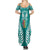 personalised-kia-kaha-te-reo-maori-family-matching-summer-maxi-dress-and-hawaiian-shirt-hei-tiki-mix-koru-teal