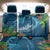 Outrigger Canoe Blue Back Car Seat Cover On The Waves