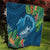 Outrigger Canoe Blue Quilt On The Waves