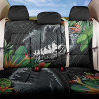 Outrigger Canoe Black Back Car Seat Cover On The Waves LT7 One Size Black - Polynesian Pride