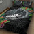 Outrigger Canoe Black Quilt Bed Set On The Waves