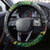 Outrigger Canoe Black Steering Wheel Cover On The Waves