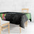 Outrigger Canoe Black Tablecloth On The Waves