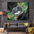 Outrigger Canoe Black Tapestry On The Waves