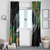 Outrigger Canoe Black Window Curtain On The Waves