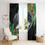 Outrigger Canoe Black Window Curtain On The Waves