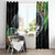 Outrigger Canoe Black Window Curtain On The Waves