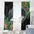 Outrigger Canoe Black Window Curtain On The Waves