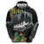 Outrigger Canoe Black Zip Hoodie On The Waves