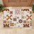 Vintage Hawaii Rubber Doormat Hawaiian Quilt Kapa Mismatch Beige LT7 - Polynesian Pride