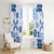 Vintage Hawaii Window Curtain Hawaiian Quilt Kapa Mismatch Blue LT7 - Polynesian Pride