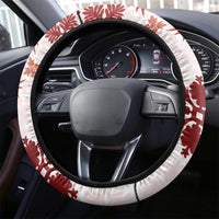 Vintage Hawaii Steering Wheel Cover Hawaiian Quilt Kapa Mismatch Red LT7 - Polynesian Pride