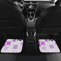 Vintage Hawaii Car Mats Hawaiian Quilt Kapa Mismatch Purple LT7 - Polynesian Pride