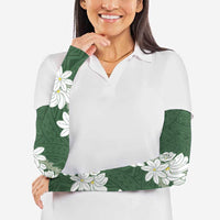 Ia Orana Tahiti Tiare Arm Sleeves Sage Green Lei LT7 - Polynesian Pride
