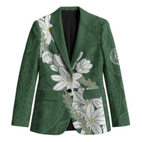 Ia Orana Tahiti Tiare Blazer Sage Green Lei LT7 Unisex Sage Green - Polynesian Pride