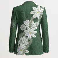 Ia Orana Tahiti Tiare Blazer Sage Green Lei LT7 - Polynesian Pride