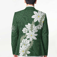 Ia Orana Tahiti Tiare Blazer Sage Green Lei LT7 - Polynesian Pride