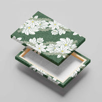 Ia Orana Tahiti Tiare Canvas Wall Art Sage Green Lei LT7 - Polynesian Pride