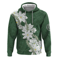 Ia Orana Tahiti Tiare Hoodie Sage Green Lei LT7 Pullover Hoodie Sage Green - Polynesian Pride