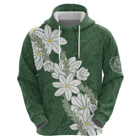 Ia Orana Tahiti Tiare Hoodie Sage Green Lei LT7 - Polynesian Pride