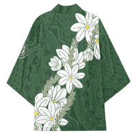 Ia Orana Tahiti Tiare Kimono Sage Green Lei LT7 - Polynesian Pride