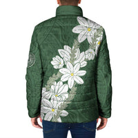 Ia Orana Tahiti Tiare Padded Jacket Sage Green Lei LT7 - Polynesian Pride
