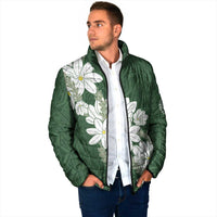 Ia Orana Tahiti Tiare Padded Jacket Sage Green Lei LT7 - Polynesian Pride